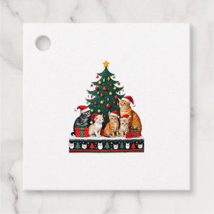 Cat Christmas Funny Ugly Women Men Merry Gift (5) Favour Tags