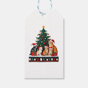 Cat Christmas Funny Ugly Women Men Merry Gift (5) Gift Tags