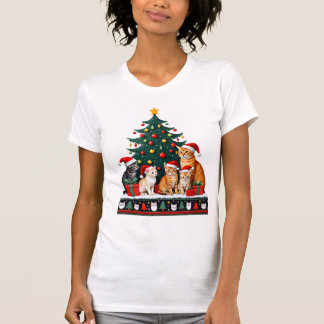 Cat Christmas Funny Ugly Women Men Merry Gift (5) T-Shirt
