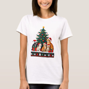 Cat Christmas Funny Ugly Women Men Merry Gift (5) T-Shirt
