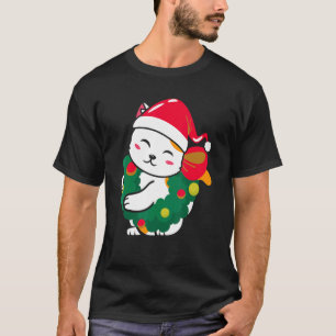 Cat Christmas Hat Christmas for cat T-Shirt