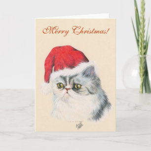 Cat Christmas Holiday Card