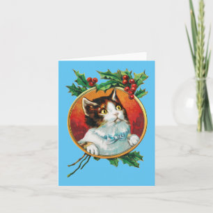 Cat Christmas Holiday card