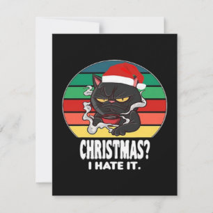 Cat Christmas Holiday Card