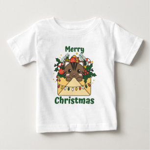 Cat Christmas Letter Winter Animals Cats Baby T-Shirt