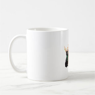 Cat Christmas Light Reindeer Santa Christmas Cat L Coffee Mug