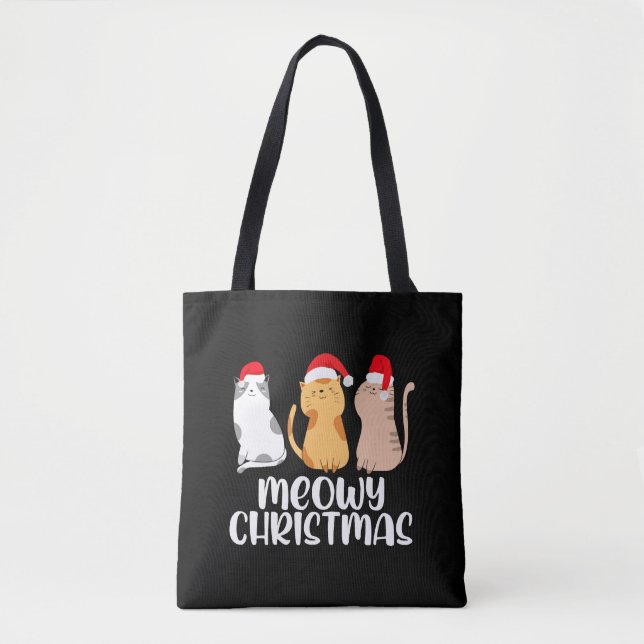 Cat Christmas - Meow Christmas X-Mas Tote Bag (Front)