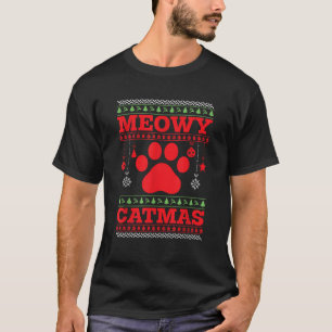Cat Christmas Meowy Catmas Sweater Christmad Meowy