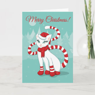 Cat Christmas Mood - Holiday Ready Kitty Card