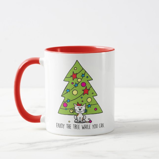 Cat Christmas Mug (Left)