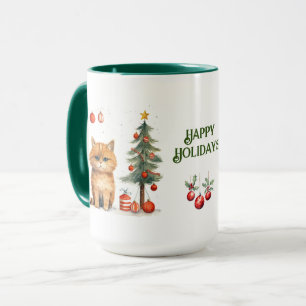 Cat Christmas Mug