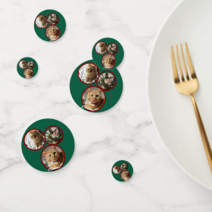 Cat Christmas Photo Customize Confetti