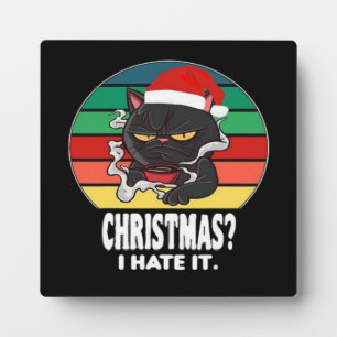 Cat Christmas  Plaque
