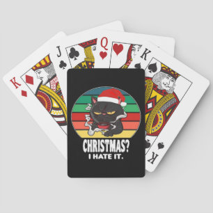 Cat Christmas  Playing Cards
