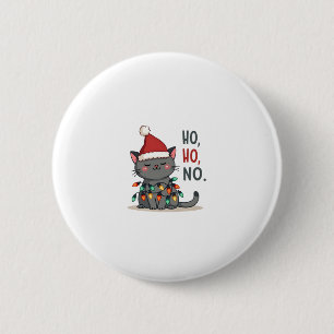 Cat Christmas Shirt Kids Funny Santa Cat Christmas 6 Cm Round Badge