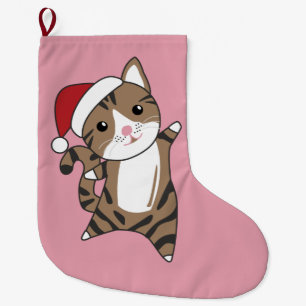 Cat Christmas Snow Winter Animals Cats Large Chris Stocking
