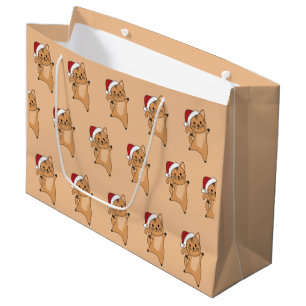 Cat Christmas Snow Winter Animals Cats Large Gift  Bag