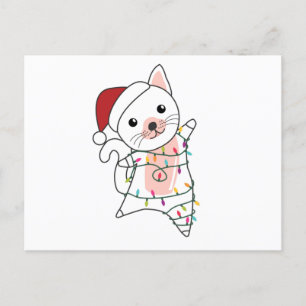 Cat Christmas Snow Winter Animals Cats Postcard