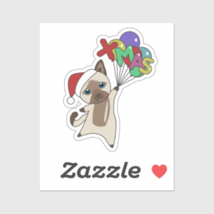 Cat Christmas Snow Winter Animals Cats Sticker