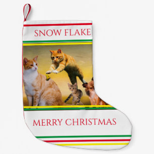 Cat Christmas Stocking Personalised