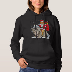 Cat Christmas Tee Santa Caticorn Meowy Xmas