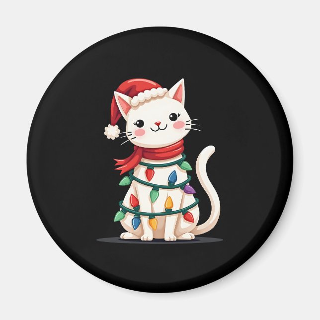 Cat Christmas Tree Christmas (1) Magnet (Front)