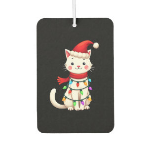 Cat Christmas Tree Christmas (2) Car Air Freshener
