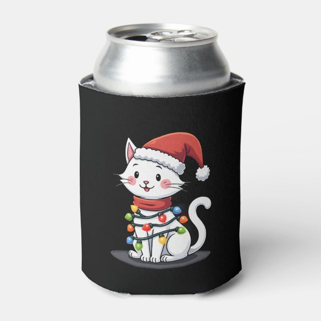 Cat Christmas Tree Christmas (3) Can Cooler (Can Front)