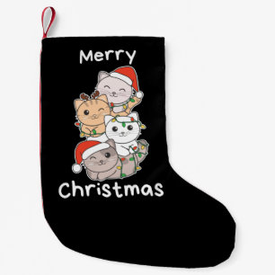 Cat Christmas Tree Christmas Animals Cats Small Christmas Stocking