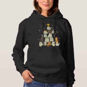 Cat Christmas Tree Gift, Cats Lovers Decoration Hoodie