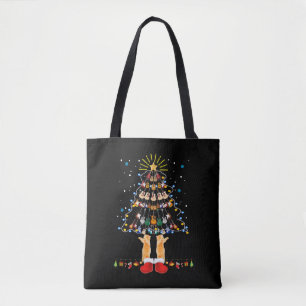 Cat Christmas Tree Ornament Decor For Cat Mum Tote Bag