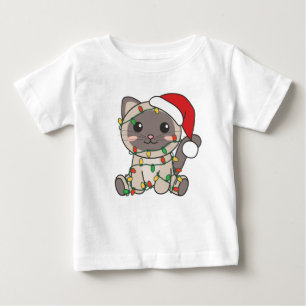 Cat Christmas Winter Animals Cats Baby T-Shirt