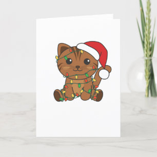 Cat Christmas Winter Animals Cats Holiday Card