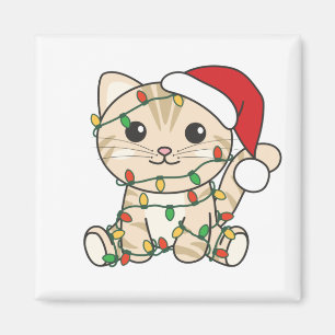 Cat Christmas Winter Animals Cats Magnet