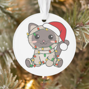 Cat Christmas Winter Animals Cats Ornament