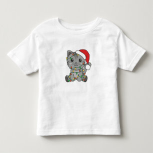 Cat Christmas Winter Animals Cats Toddler T-Shirt