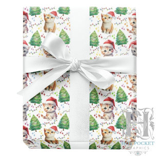 Cat Christmas Wrapping Paper