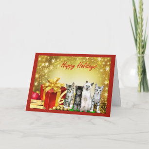Cat Chrstmas Card