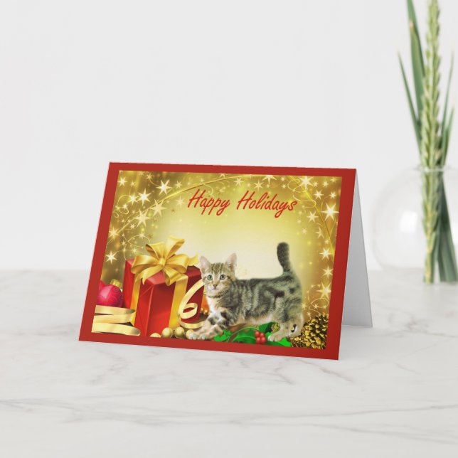 Cat Chrstmas Card (Front)