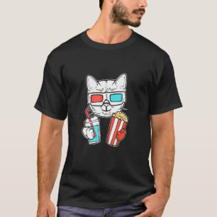 Cat Cinema Foodie T-Shirt