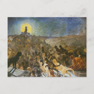 Cat City Postcard! Théophile Steinlen Vintage Art Postcard