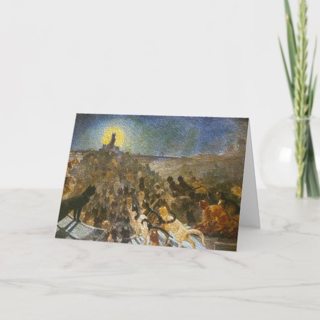 Cat City Vintage Art Card by Théophile Steinlen (Front)