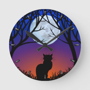 Cat Clock Cute Cat Lover Wall Clock Cat Decor