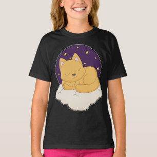 Cat Clouds Stars T-Shirt