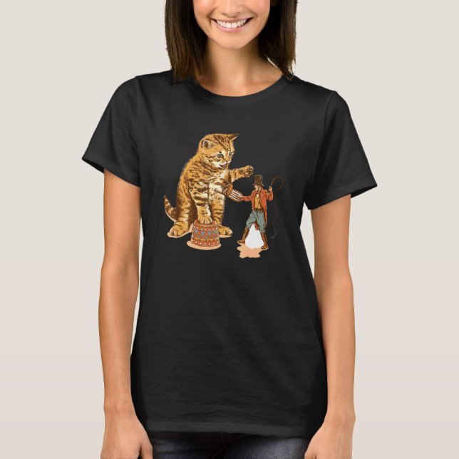 Cat Clown Feline Cat Kitten Circus T-Shirt (Front)