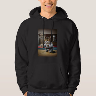 Cat, Coffee, Chokes. In that order! Wicked BJJ Jiu Hoodie