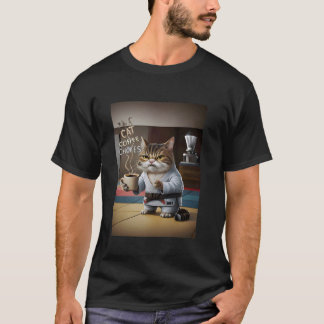 Cat, Coffee, Chokes. In that order! Wicked BJJ Jiu T-Shirt
