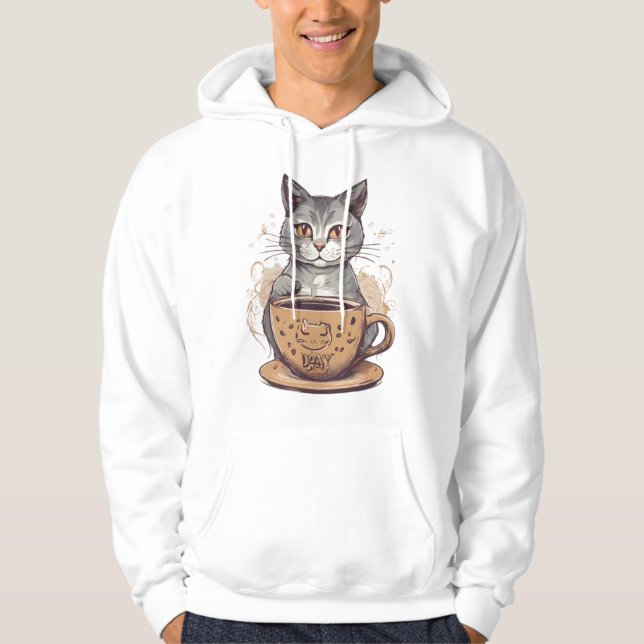 Cat Coffee   Hoodie (Front)