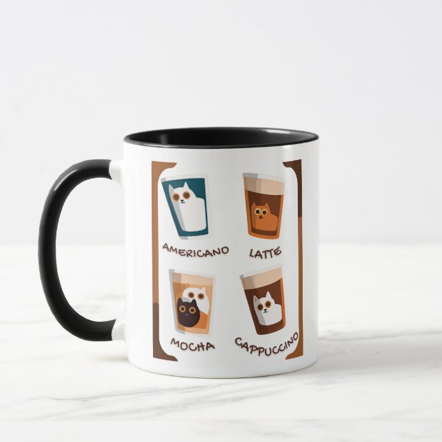 Cat & Coffee Mug (Left)