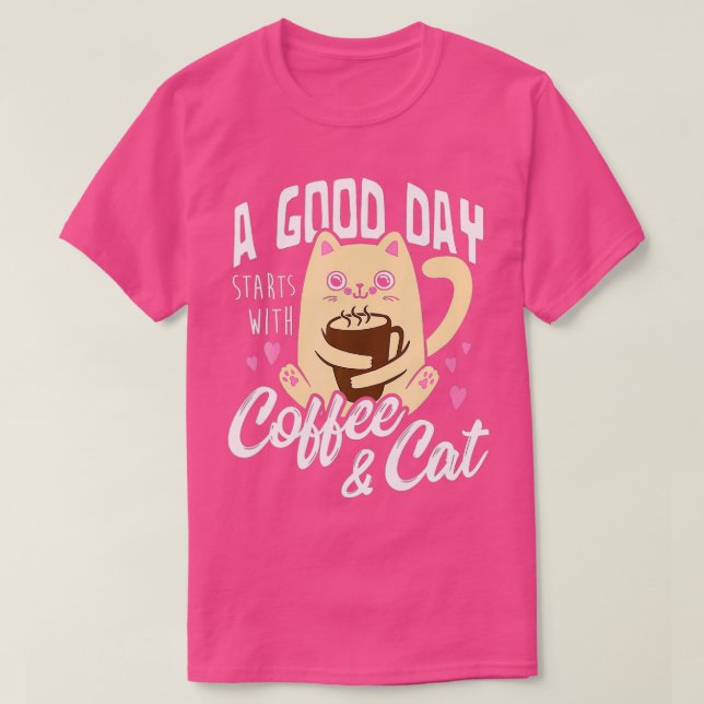 Cat Coffee Mug Funny Cat Lover Gift  T-Shirt (Design Front)